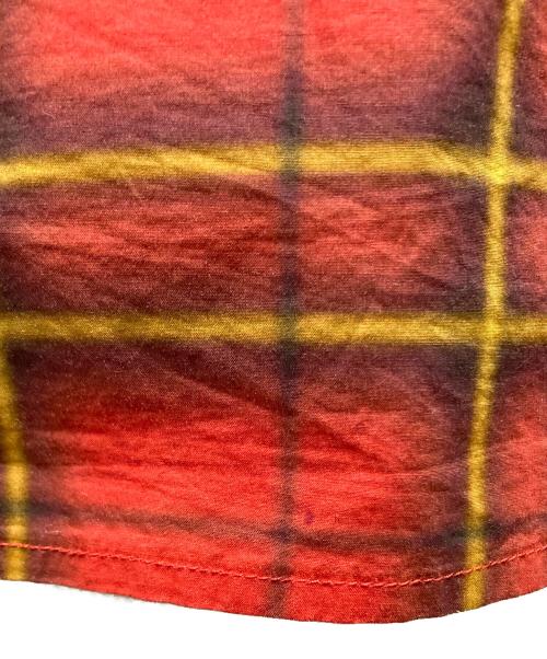 SUPREME（シュプリーム）SUPREME (シュプリーム) Spray Tartan Shirt レッド サイズ:Lの古着・服飾アイテム