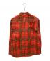 SUPREME (シュプリーム) Spray Tartan Shirt レッド サイズ:L：7000円