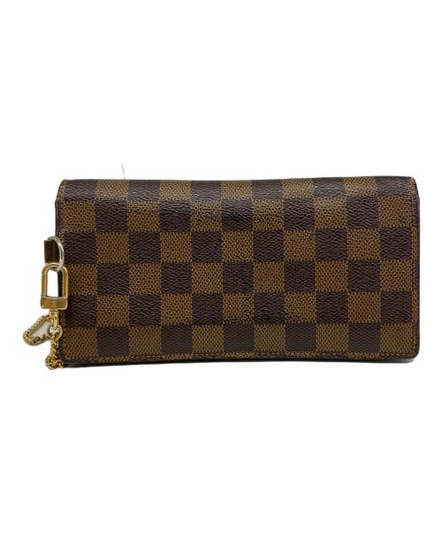 LOUIS VUITTON（ルイ ヴィトン）LOUIS VUITTON (ルイ ヴィトン) チェーン付長財布 ブラウンの古着・服飾アイテム