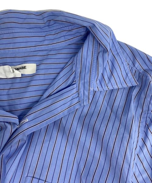 JUNYA WATANABE COMME des GARCONS（(ジュンヤワタナベ コムデギャルソン）JUNYA WATANABE COMME des GARCONS ((ジュンヤワタナベ コムデギャルソン) ストライプロングシャツ ブルー サイズ:ＸＳの古着・服飾アイテム