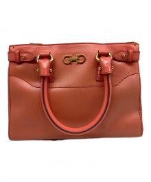 Salvatore Ferragamo（サルヴァトーレ フェラガモ）の古着「ハンドバッグ」｜レッド