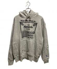 Champion REVERSE WEAVE×The Almeda Club（チャンピオン リバース ウィーブ×ザアラメダクラブ）の古着「パーカー」｜グレー