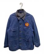 USEDユーズド）の古着「裏ブランケットカバーオール」｜インディゴ