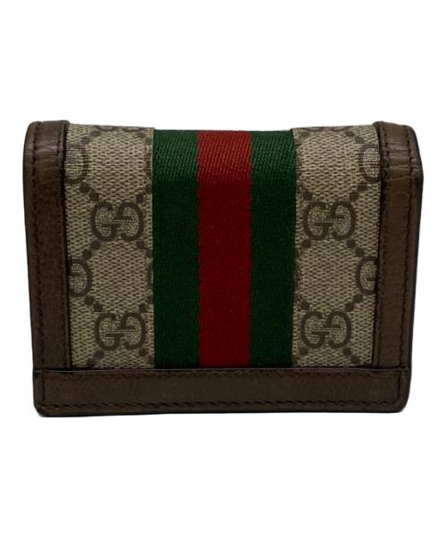 GUCCI（グッチ）GUCCI (グッチ) 2つ折り財布 ブラウンの古着・服飾アイテム