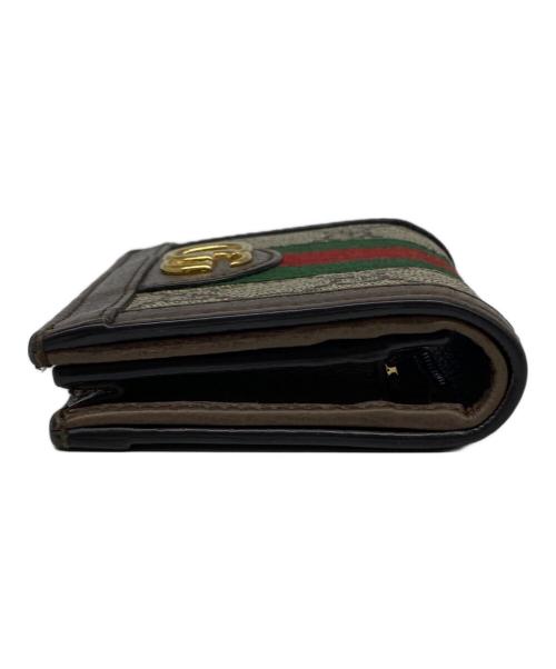 GUCCI（グッチ）GUCCI (グッチ) 2つ折り財布 ブラウンの古着・服飾アイテム