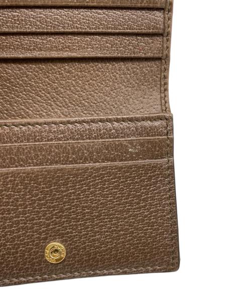 GUCCI（グッチ）GUCCI (グッチ) 2つ折り財布 ブラウンの古着・服飾アイテム