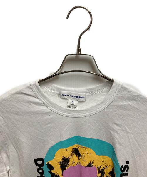 COMME des GARCONS SHIRT（コムデギャルソンシャツ）COMME des GARCONS SHIRT (コムデギャルソンシャツ) ANDY WARHOL プリントTシャツ ホワイト サイズ:Ｌの古着・服飾アイテム