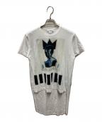COMME des GARCONS SHIRTコムデギャルソンシャツ）の古着「JEAN MICHEL BASQUIAT プリントTシャツ」｜ホワイト