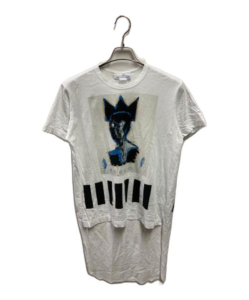 COMME des GARCONS SHIRT（コムデギャルソンシャツ）COMME des GARCONS SHIRT (コムデギャルソンシャツ) JEAN MICHEL BASQUIAT プリントTシャツ ホワイト サイズ:Ｓの古着・服飾アイテム
