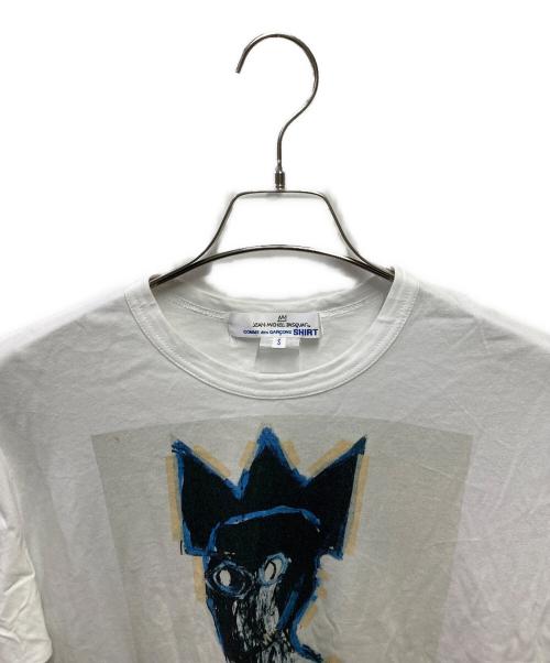 COMME des GARCONS SHIRT（コムデギャルソンシャツ）COMME des GARCONS SHIRT (コムデギャルソンシャツ) JEAN MICHEL BASQUIAT プリントTシャツ ホワイト サイズ:Ｓの古着・服飾アイテム