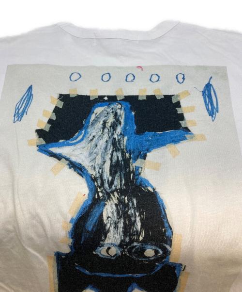 COMME des GARCONS SHIRT（コムデギャルソンシャツ）COMME des GARCONS SHIRT (コムデギャルソンシャツ) JEAN MICHEL BASQUIAT プリントTシャツ ホワイト サイズ:Ｓの古着・服飾アイテム