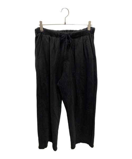 ANCELLM（アンセルム）ANCELLM (アンセルム) TUCK SWEAT PANTS ブラック サイズ:1の古着・服飾アイテム