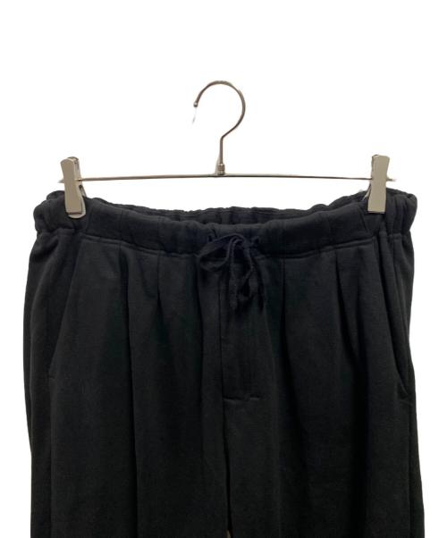 ANCELLM（アンセルム）ANCELLM (アンセルム) TUCK SWEAT PANTS ブラック サイズ:1の古着・服飾アイテム