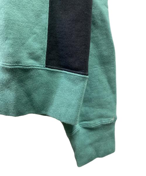 C.E（シーイー）C.E (シーイー) サイドカラークルーネックスウェット グリーン サイズ:Ｌの古着・服飾アイテム