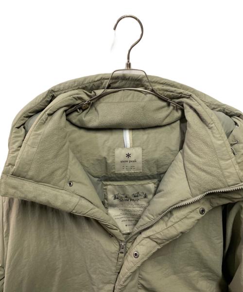 Snow peak（スノーピーク）Snow peak (スノーピーク) City Camper hood heavy down jacket ベージュ サイズ:2XLの古着・服飾アイテム