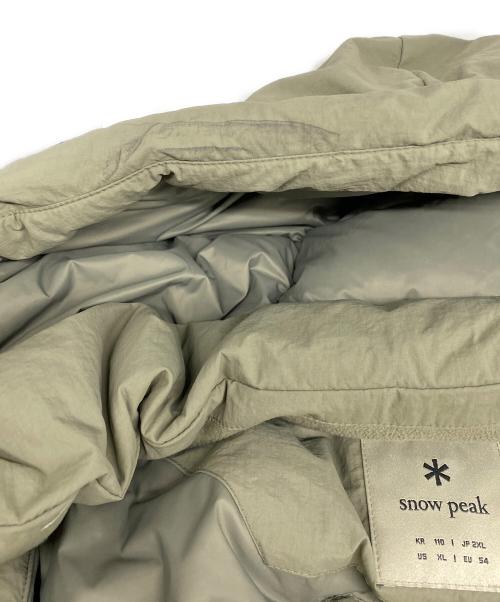 Snow peak（スノーピーク）Snow peak (スノーピーク) City Camper hood heavy down jacket ベージュ サイズ:2XLの古着・服飾アイテム