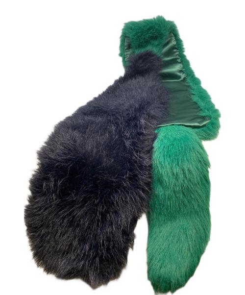 PRADA（プラダ）PRADA (プラダ) ファーストール グリーンの古着・服飾アイテム