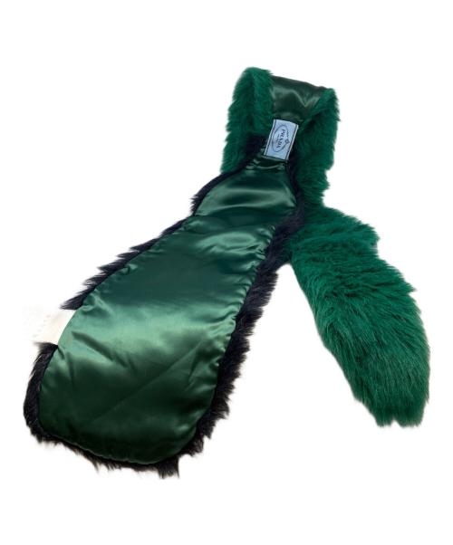 PRADA（プラダ）PRADA (プラダ) ファーストール グリーンの古着・服飾アイテム