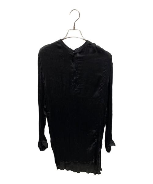 Saint Laurent Paris（サンローランパリ）Saint Laurent Paris (サンローランパリ) シルクシアーブラウス ブラック サイズ:36の古着・服飾アイテム