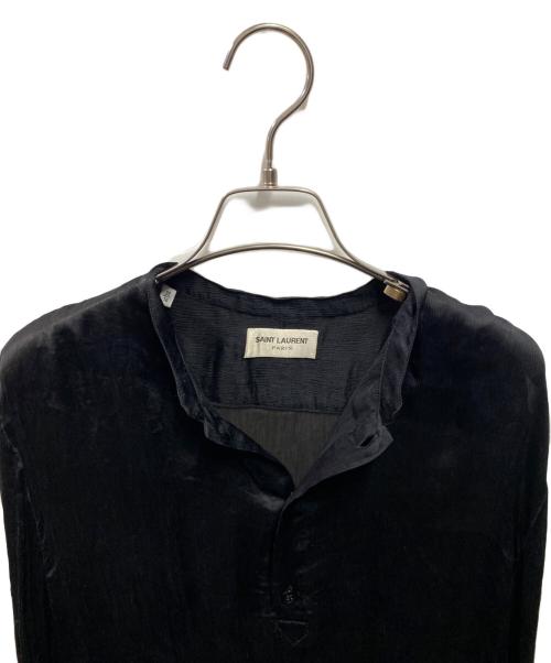 Saint Laurent Paris（サンローランパリ）Saint Laurent Paris (サンローランパリ) シルクシアーブラウス ブラック サイズ:36の古着・服飾アイテム