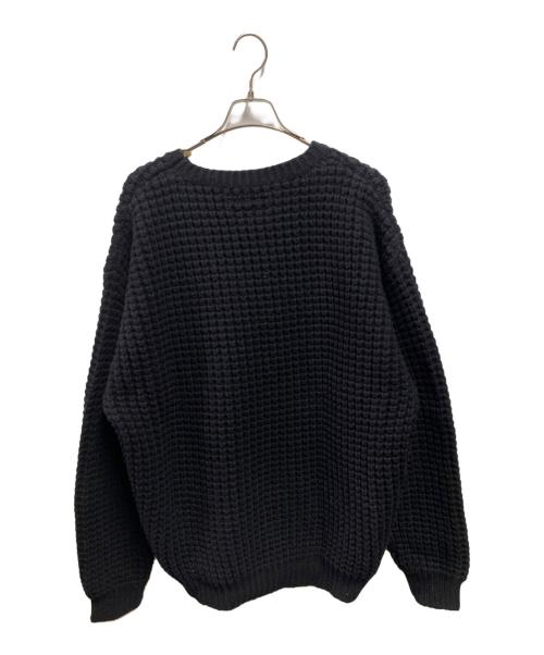 WACKO MARIA（ワコマリア）WACKO MARIA (ワコマリア) WAFFLE KNIT SWEATER ブラック サイズ:ＸＸＬの古着・服飾アイテム