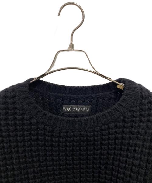 WACKO MARIA（ワコマリア）WACKO MARIA (ワコマリア) WAFFLE KNIT SWEATER ブラック サイズ:ＸＸＬの古着・服飾アイテム