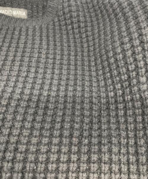 WACKO MARIA（ワコマリア）WACKO MARIA (ワコマリア) WAFFLE KNIT SWEATER ブラック サイズ:ＸＸＬの古着・服飾アイテム