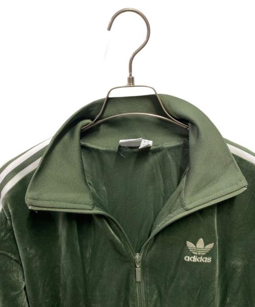 adidas（アディダス）adidas (アディダス) ベロアトラックジャケット グリーン サイズ:ＯＴの古着・服飾アイテム