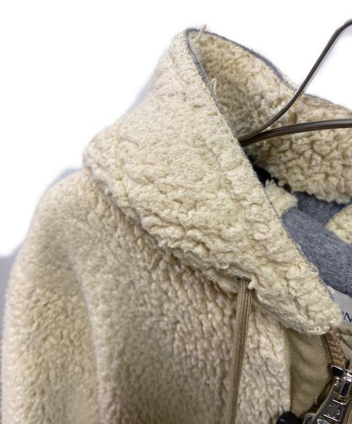 MONCLER（モンクレール）MONCLER (モンクレール) MAGLIA CARDIGAN  ボアジップパーカー ベージュ サイズ:Ｍの古着・服飾アイテム