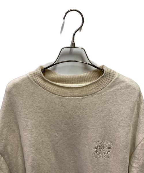 LOEWE（ロエベ）LOEWE (ロエベ) アナグラム刺繍スウェットワンピース ベージュ サイズ:XSの古着・服飾アイテム