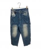 ANTIMIDアンチミッド）の古着「デニムペインターパンツ」｜インディゴ