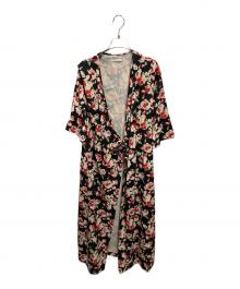 TEN×Ron Herman（テン×ロンハーマン）の古着「花柄ワンピース」｜ブラック