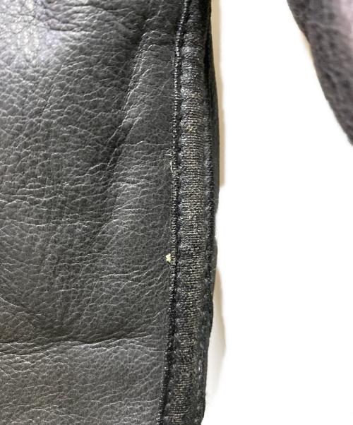 BOSS COFFEE（ボス コーヒー）BOSS COFFEE (ボス コーヒー) B-3レザーボアジャケット ブラック サイズ:LLの古着・服飾アイテム