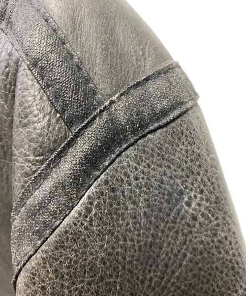 BOSS COFFEE（ボス コーヒー）BOSS COFFEE (ボス コーヒー) B-3レザーボアジャケット ブラック サイズ:LLの古着・服飾アイテム