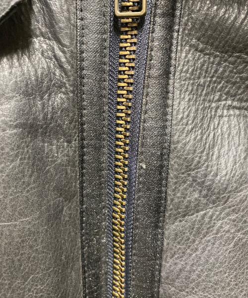 BOSS COFFEE（ボス コーヒー）BOSS COFFEE (ボス コーヒー) B-3レザーボアジャケット ブラック サイズ:LLの古着・服飾アイテム