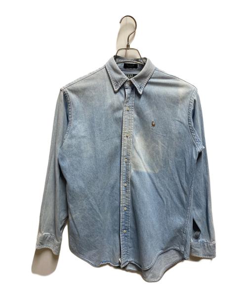 POLO RALPH LAUREN（ポロ・ラルフローレン）POLO RALPH LAUREN (ポロ・ラルフローレン) 80's デニムシャツ ブルー サイズ:Ｌの古着・服飾アイテム