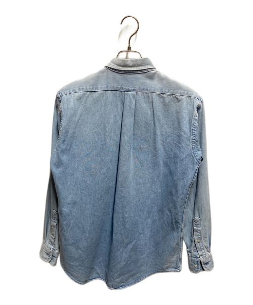 POLO RALPH LAUREN（ポロ・ラルフローレン）POLO RALPH LAUREN (ポロ・ラルフローレン) 80's デニムシャツ ブルー サイズ:Ｌの古着・服飾アイテム