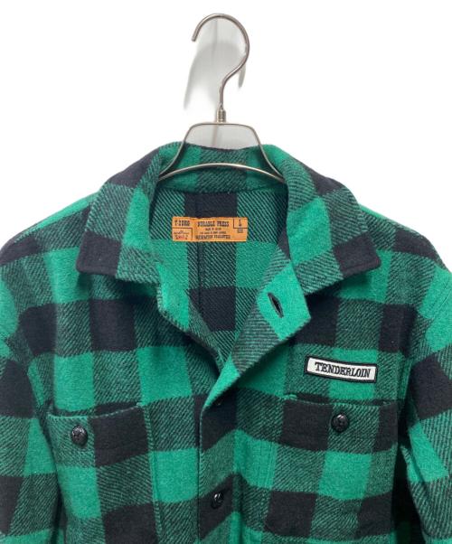 TENDERLOIN(合同会社テンダーロイン)（テンダーロイン（ゴウドウガイシャ テンダーロイン））TENDERLOIN（合同会社テンダーロイン） (テンダーロイン（ゴウドウガイシャ テンダーロイン）) T-BUFFALO JACKET グリーン サイズ:Ｌの古着・服飾アイテム