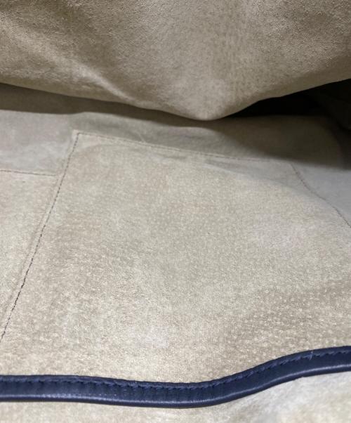 HIROFU（ヒロフ）HIROFU (ヒロフ) レザーバッグ ネイビーの古着・服飾アイテム