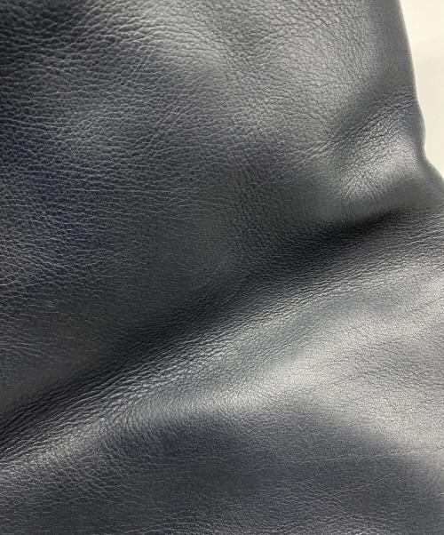 HIROFU（ヒロフ）HIROFU (ヒロフ) レザーバッグ ネイビーの古着・服飾アイテム