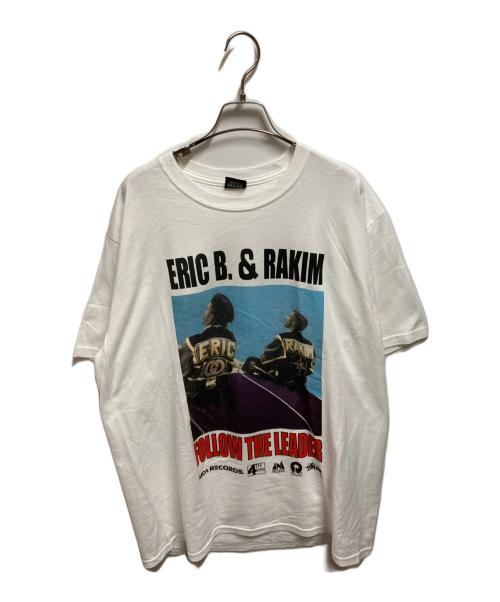 stussy（ステューシー）stussy (ステューシー) ERIC B.&RAKIM プリントTシャツ ホワイト サイズ:Ｌの古着・服飾アイテム