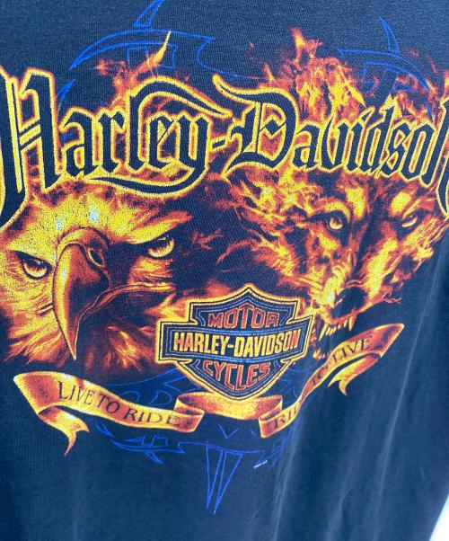 HARLEY-DAVIDSON（ハーレーダビッドソン）HARLEY-DAVIDSON (ハーレーダビッドソン) Tシャツ ブラック サイズ:Lの古着・服飾アイテム