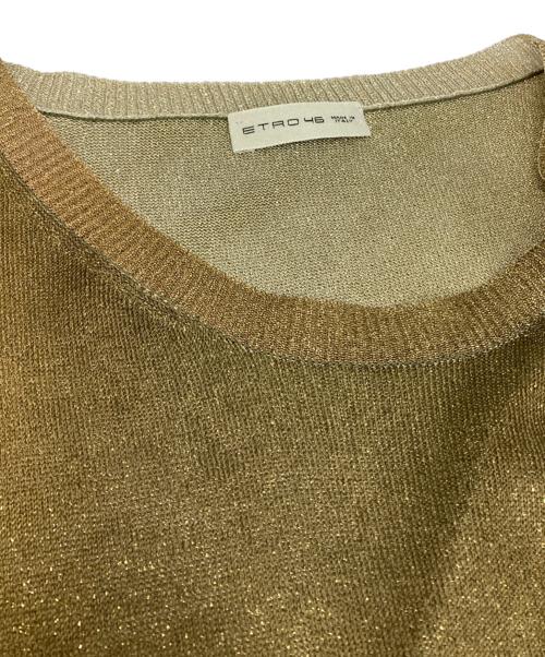 ETRO（エトロ）ETRO (エトロ) グラデーションラメニット グリーン サイズ:46の古着・服飾アイテム