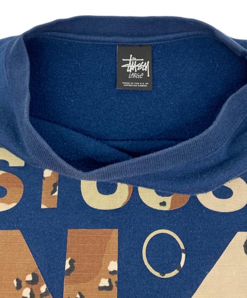 stussy（ステューシー）stussy (ステューシー) 00sロゴスウェット ネイビー サイズ:Ｌの古着・服飾アイテム