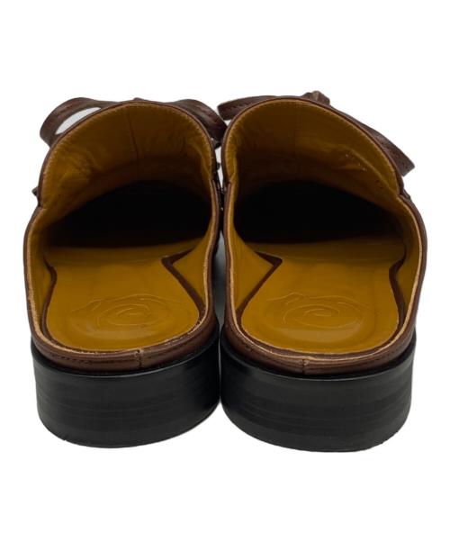 OE（オーエ）OE (オーエ) 6(ROKU) BEAUTY&YOUTH (ロク ビューティーアンドユース) DECK SLIPON ミュール ブラウン サイズ:37の古着・服飾アイテム