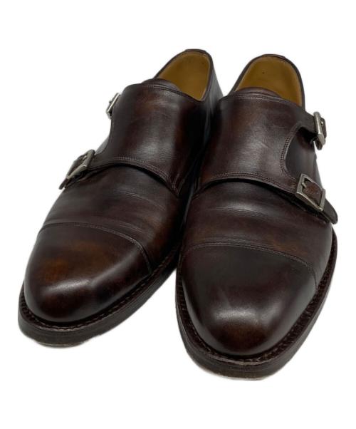 vass shoes（ヴァーシュ）vass shoes (ヴァーシュ) Double Monk ブラウン サイズ:40の古着・服飾アイテム