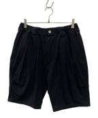TIGHTBOOTH PRODUCTIONタイトブースプロダクション）の古着「HONEYCOMB BORDER BIG SHORTS」｜ブラック