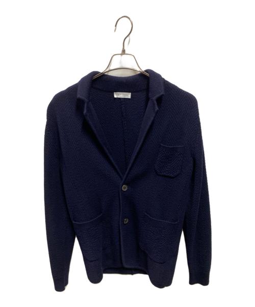 GRAN SASSO（グランサッソ）GRAN SASSO (グランサッソ) ニットジャケット ネイビー サイズ:46の古着・服飾アイテム