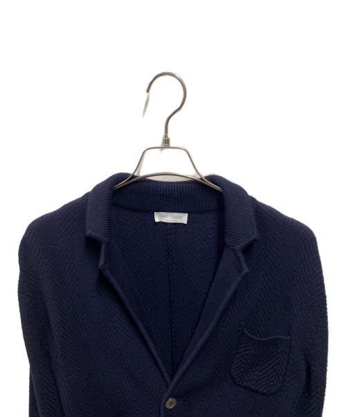 GRAN SASSO（グランサッソ）GRAN SASSO (グランサッソ) ニットジャケット ネイビー サイズ:46の古着・服飾アイテム