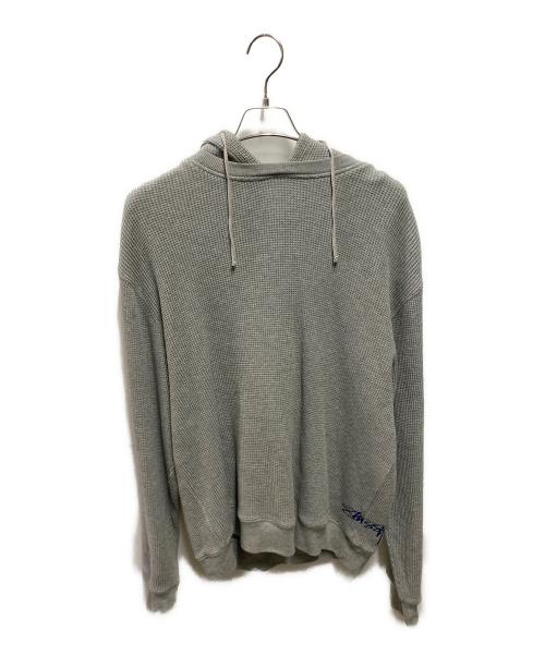 stussy（ステューシー）stussy (ステューシー) 00's サーマルパーカー グレー サイズ:Ｌの古着・服飾アイテム